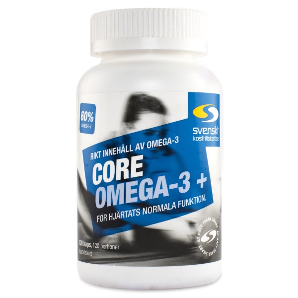 Core Omega3+ Extra stark fiskolja 330mg EPA Svenskt Kosttillskott