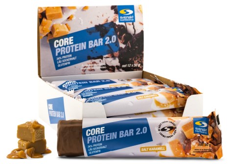 Miniatyrbild Core Protein Bar 2.0, Salt karamell, 12-pack