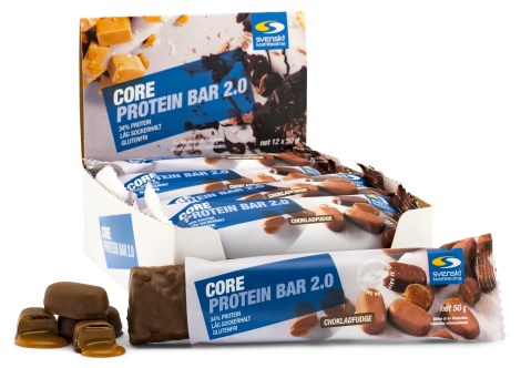 Miniatyrbild Core Protein Bar 2.0, Chokladfudge, 12-pack