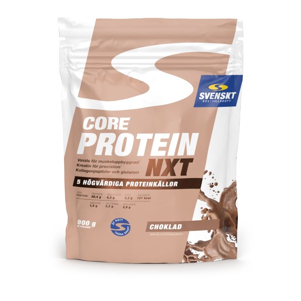 Svenskt Kosttillskott Core Protein NXT, Choklad, 900 g