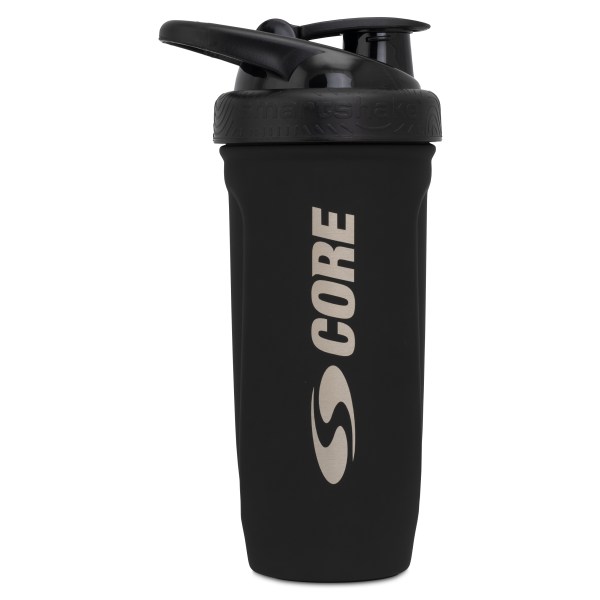 Core Steel Shaker, 900 ml, Black | Träning & Tillbehör - Shakers, Vattenflaskor & Dosett | Gymkraft