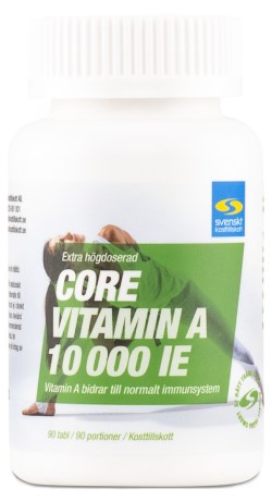 Miniatyrbild Core Vitamin A 10000 IE, 90 tabl