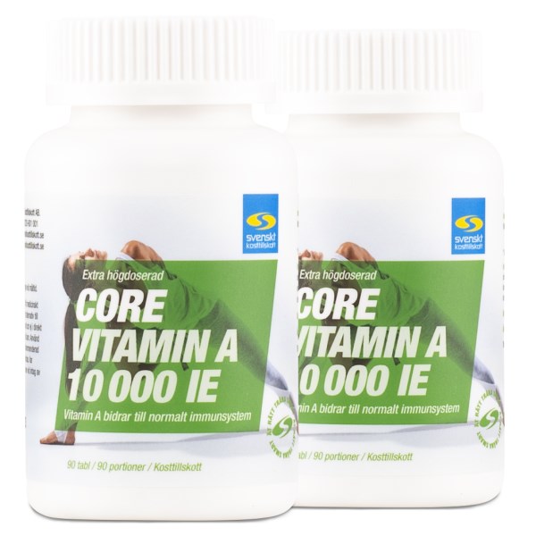 Core Vitamin A 10000 IE, 180 tabl