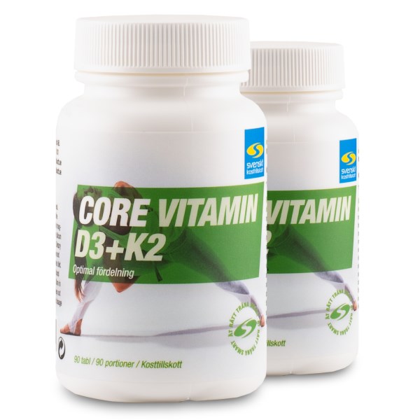 Core Vitamin D3+K2, 180 tabl