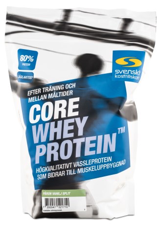 Miniatyrbild Core Whey Protein, P�ron Vanilj Split, 1 kg