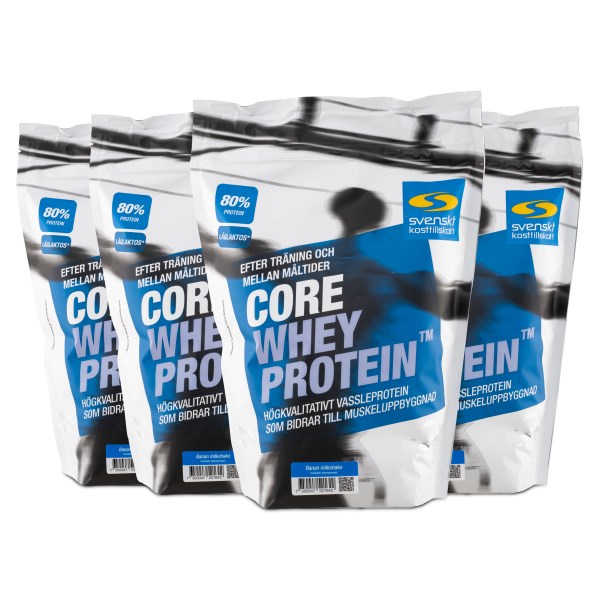 Core Whey Protein, Banan Milkshake, 4 kg