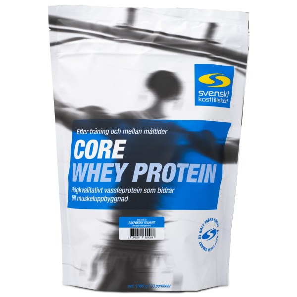 Core Whey Protein, Raspberry Yoghurt, 1 kg | Träningstillskott - Proteinpulver - Vassleprotein | Gymkraft