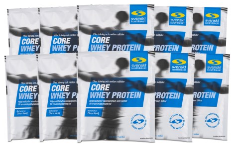 Miniatyrbild Core Whey Protein Portionspse, Citron/Vanilj, 10-pack