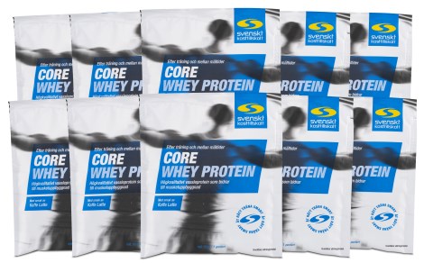 Miniatyrbild Core Whey Protein Portionsp�se, Kaffe Latte, 10-pack