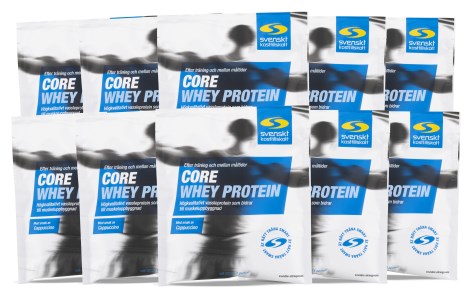 Miniatyrbild Core Whey Protein Portionsp�se, Cappuccino, 10-pack