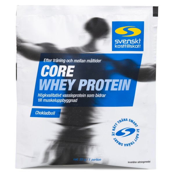 Core Whey Protein Portionspåse, Chokladboll, 33 g | Träningstillskott - Proteinpulver - Vassleprotein | Gymkraft