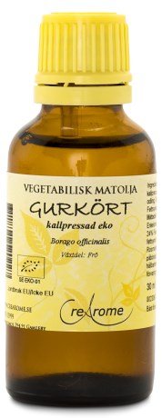 Miniatyrbild Crearome Kallpressad Gurk�rtsolja EKO, 30 ml