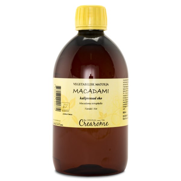 Crearome Kallpressad Macadamiaolja EKO 500 ml