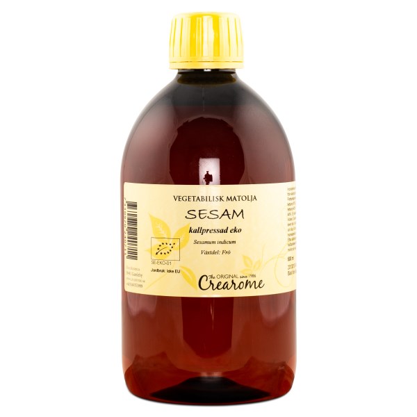 Crearome Kallpressad Sesamolja, 500 ml