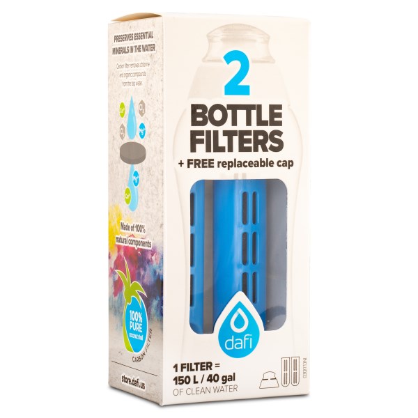 Dafi Sportflaska Refill 2-Pack, Ljusblå