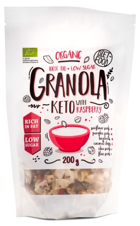 Miniatyrbild Diet Food Organic Keto Granola, Cocoa, 200 g