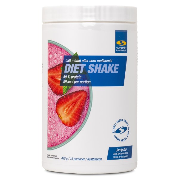 Diet Shake, Jordgubb, 420 g | Proteintillskott - Protein Måltider | Gymkraft