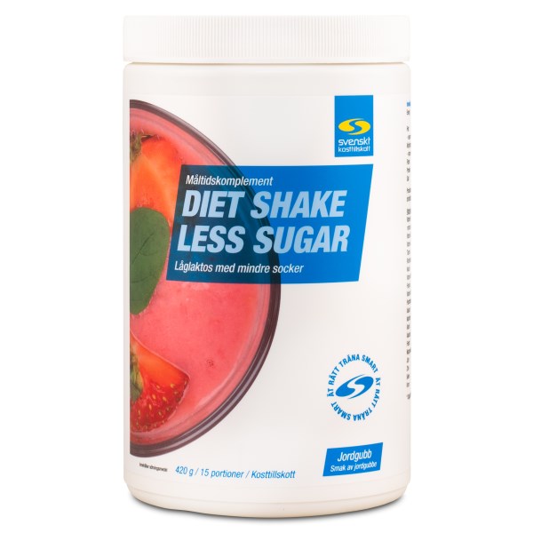 Diet Shake Less Sugar, Jordgubb, 420 g