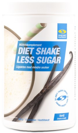 Miniatyrbild Diet Shake Less Sugar, Vanilj, 420 g