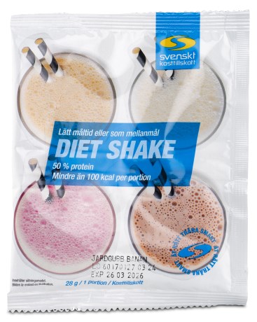 Miniatyrbild Diet Shake Portionsp�se, Jordgubb & banan, 28 g