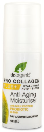 Miniatyrbild Dr Organic Kollagen Probiotika Anti-agingkr�m, 50 ml