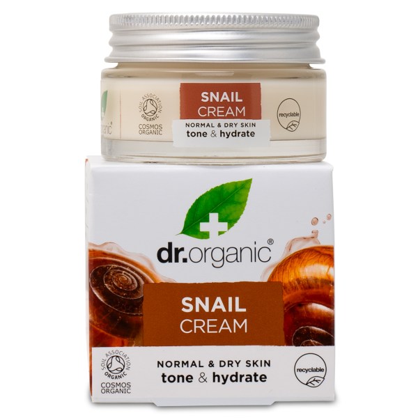 Dr Organic Snail Gel Cream, 50 ml | Träning & Tillbehör - Övriga Tillbehör - Kroppsvård & Hårvård | Gymkraft