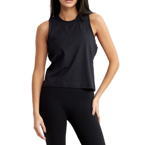 Drop Of Mindfulness Relaxed Tank Top, , Black | Träningskläder - Träningströjor - Träningslinnen | Gymkraft