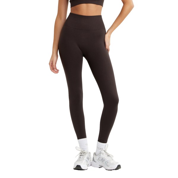 Drop Of Mindfulness Signature Seamless Tights, M, Dark Brown | Träningskläder - Träningstights | Gymkraft