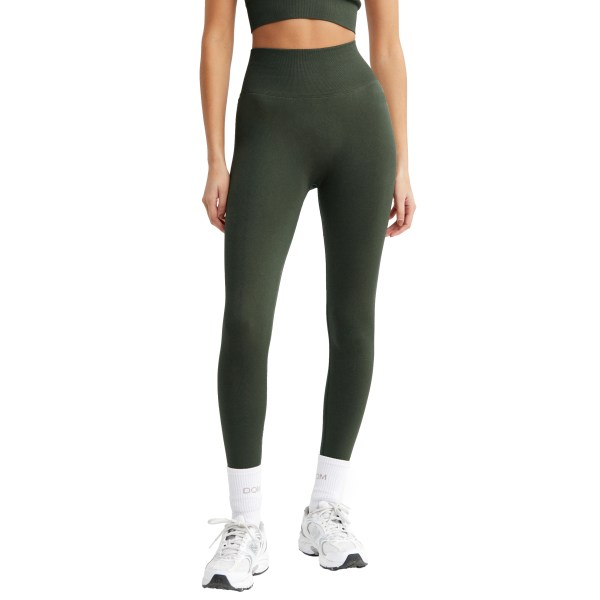 Drop Of Mindfulness Signature Seamless Tights, M, Dark Green | Träningskläder - Träningstights | Gymkraft
