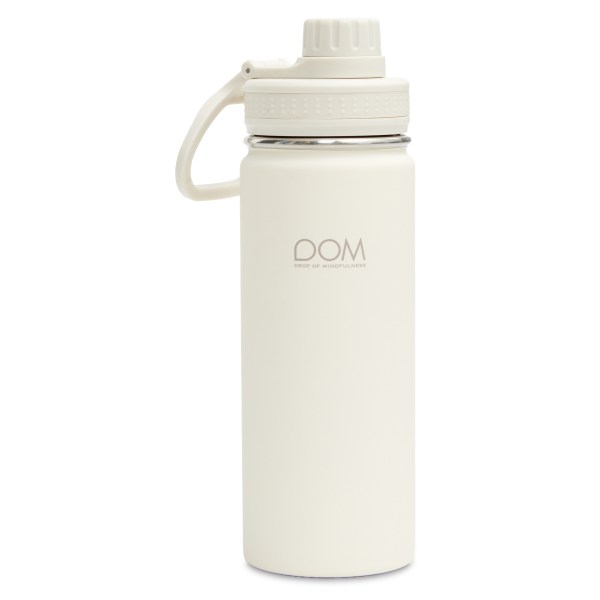 Drop Of Mindfulness Water Bottle Sport, 500 ml, Cream White | Träning & Tillbehör - Shakers, Vattenflaskor & Dosett | Gymkraft