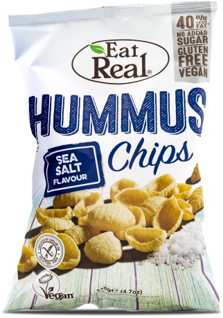 Miniatyrbild Eat Real Hummus Chips, 135 g, Sour Cream & Chive