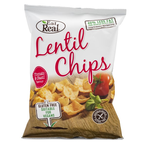 Eat Real Lentil Chips 113 g Tomato & Basil