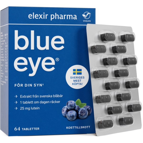 Elexir Pharma Blue Eye, 64 tabl | Hälsa - Ögon & Syn | Gymkraft
