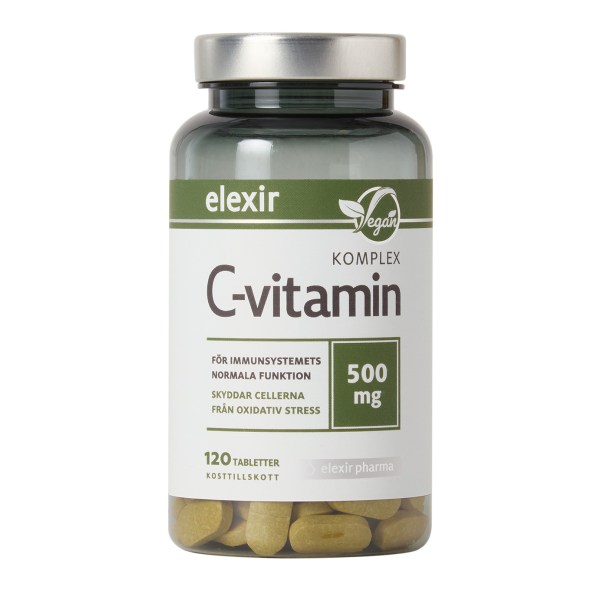 Elexir Pharma C-vitamin Komplex, 120 tabl | Vitamin & Mineraltillskott - Vitaminer - C-vitamin | Gymkraft