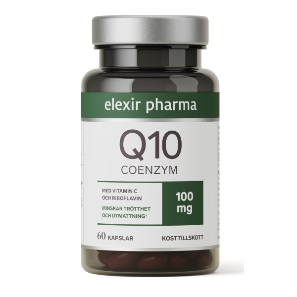 Elexir Pharma Coenzym Q10 100 mg, 60 kaps | Hälsa - Hjärta | Gymkraft
