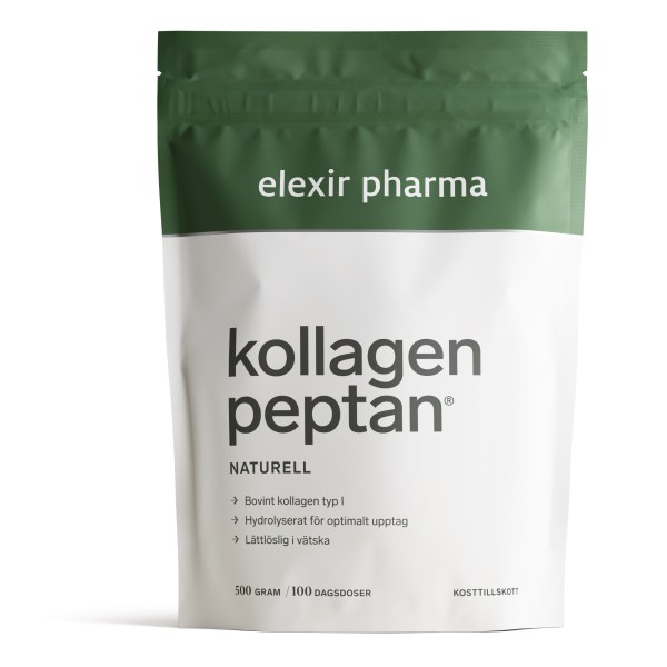 Elexir Pharma Kollagen Peptan, 500 g | Hälsa - Kollagen | Gymkraft