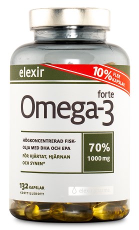 Miniatyrbild Elexir Pharma Omega-3 Forte, 132 kaps