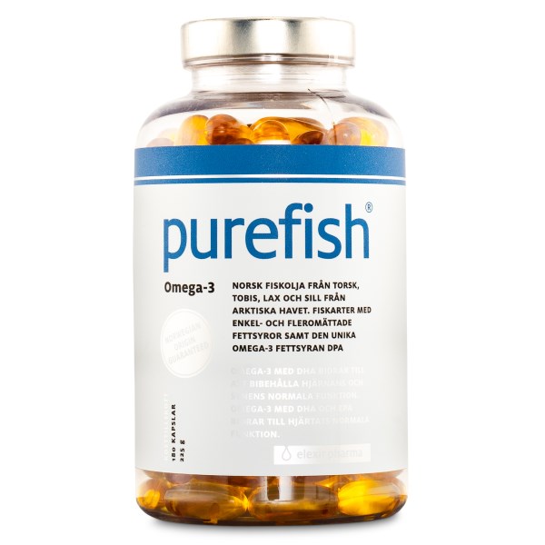 Elexir Pharma Purefish Omega-3, 180 kaps
