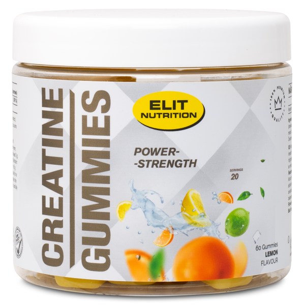 ELIT Creatine Gummies, Lemonade, 60 Gummies | Träningstillskott - Före Träning - Kreatin | Gymkraft