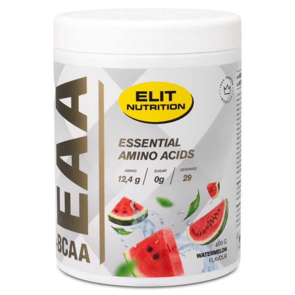 ELIT EAA+BCAA Elektrolyter, Watermelon, 400 g | Träningstillskott - Aminosyror - EAA | Gymkraft
