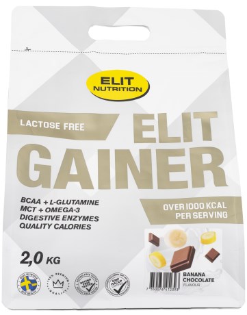 Miniatyrbild ELIT Gainer Laktosfri, Banana & Chocolate, 2 kg
