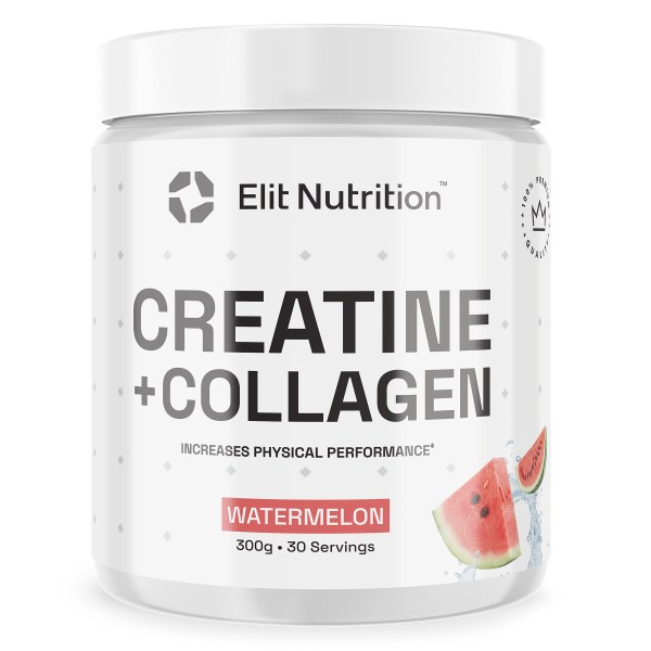 Elit Nutrition Creatine + Collagen Peptider, Watermelon, 300 g
