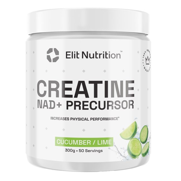 Elit Nutrition Creatine + NAD+, Lime/Cucumber, 300 g