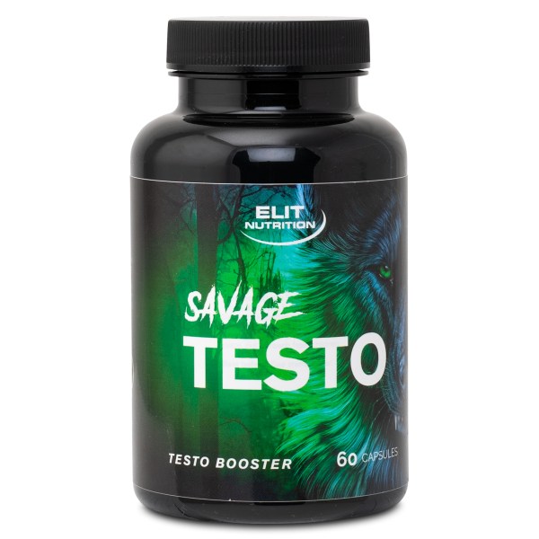 ELIT Savage Testo, 60 kaps | Träningstillskott - Muskeluppbyggnad | Gymkraft