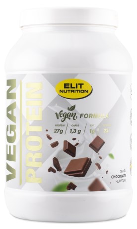 Miniatyrbild ELIT Vegan Protein Laktosfri, Chocolate, 750 g