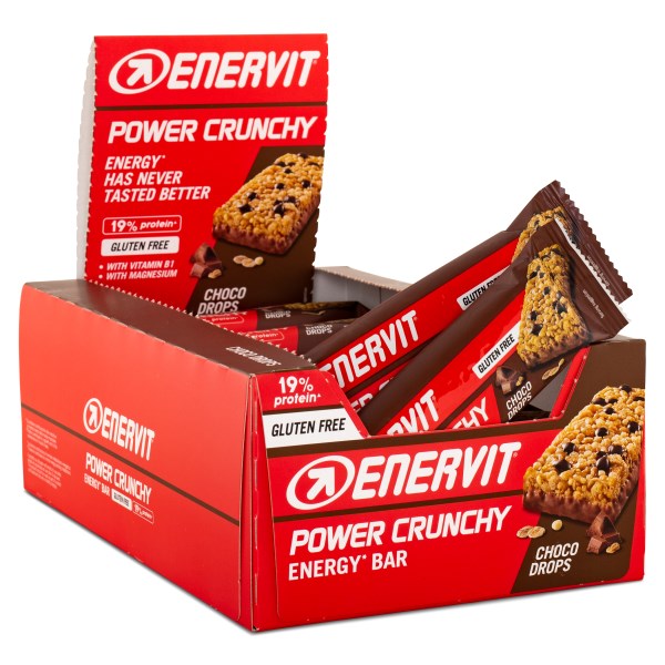 Enervit Power Crunchy Sport Bar, Choklad, 25-pack