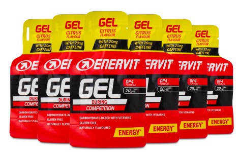 Miniatyrbild Enervit Sport Caffeine Gel, Citron, 6-pack