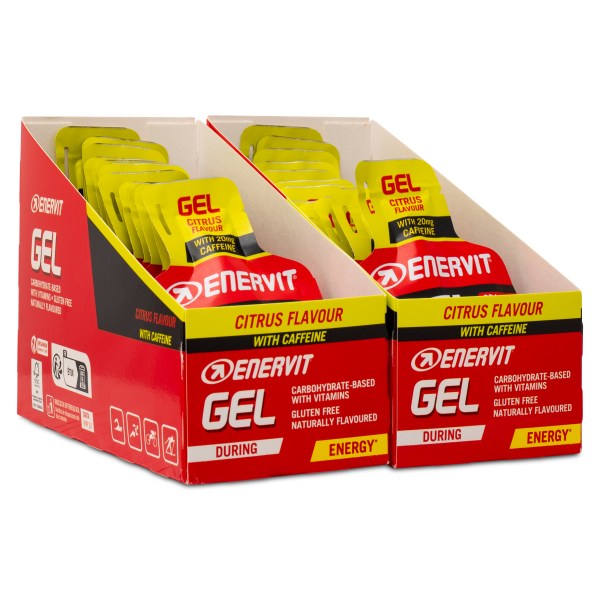 Enervit Sport Caffeine Gel, Citron, 24-pack