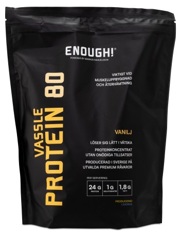 Miniatyrbild Enough Proteinkoncentrat 80, Vanilj, 1 kg