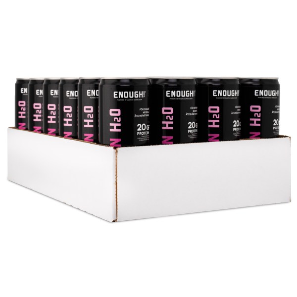 Enough Proteinvatten, Skogsbär, 24-pack | Träningstillskott - Efter Träning - Färdiga proteinshakes | Gymkraft